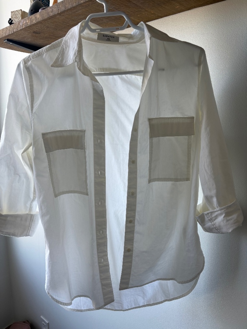 Aritzia babaton white button up shirt